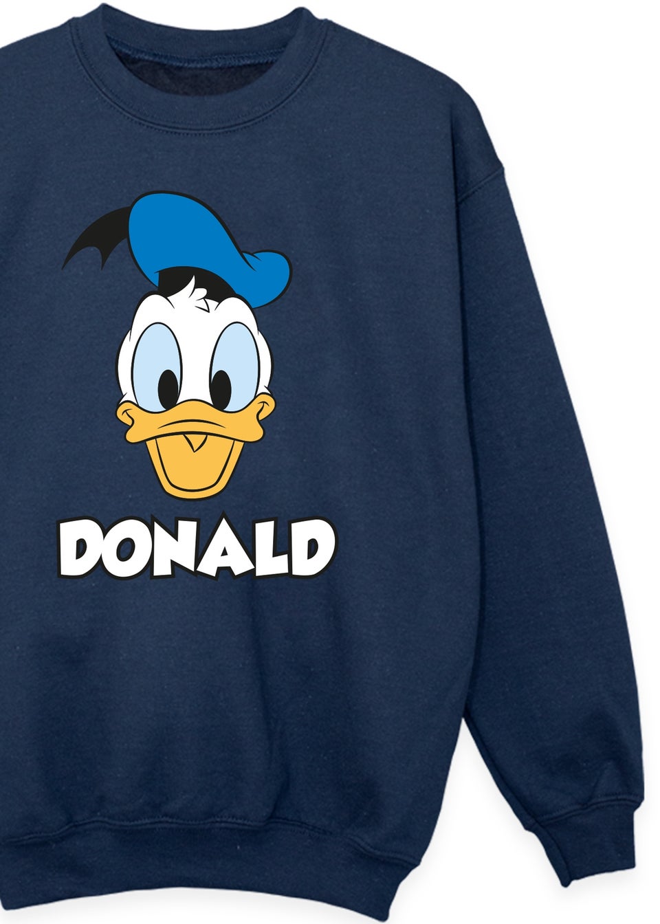 Disney Kids Navy Donald Duck Face Printed Sweatshirt (3-13 yrs)