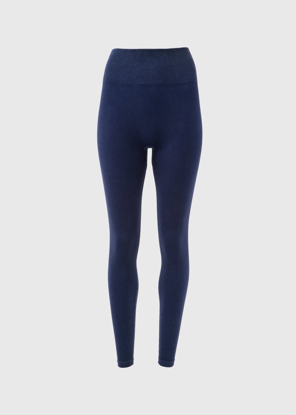 Navy Washed Seamless Leggings Matalan