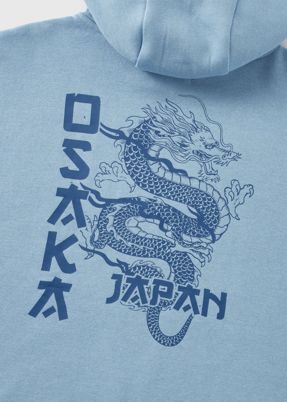 Boys Blue Japan Print Hoodie (7-15yrs)