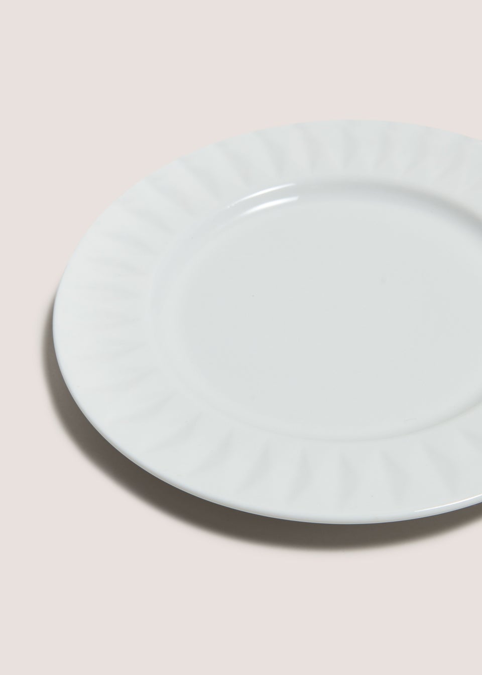 White Textured Side Plate