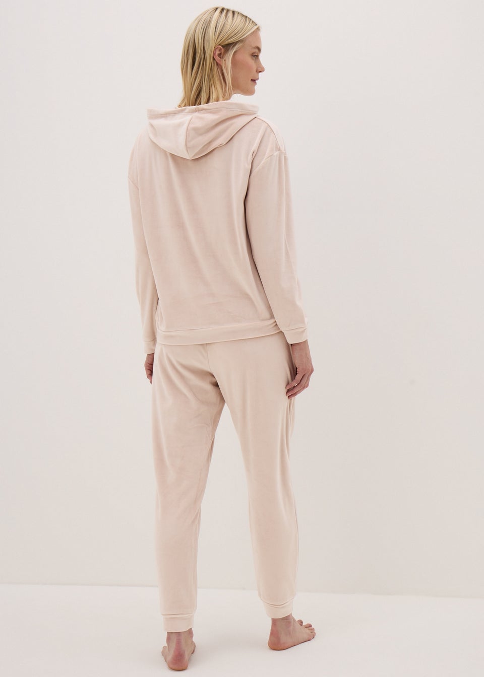 Mink Hooded Fleece Loungewear Set