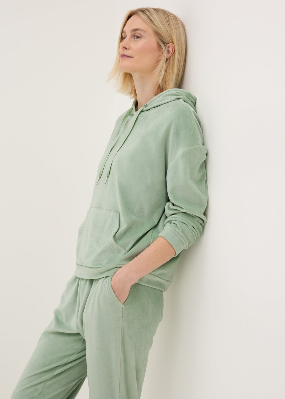 Green Fleece Loungewear Set