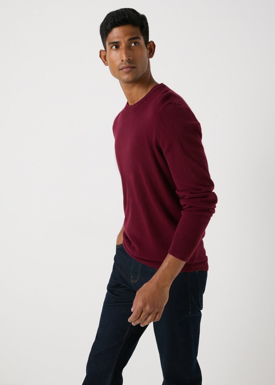 Red Soft Touch Crew Neck Jumper Matalan