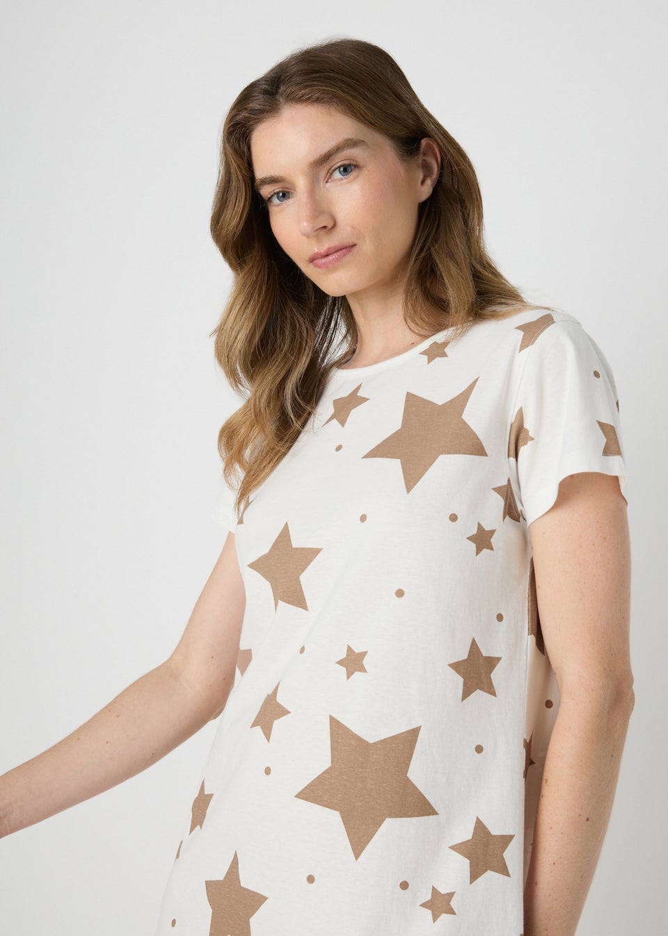 Oatmeal Star Nightie