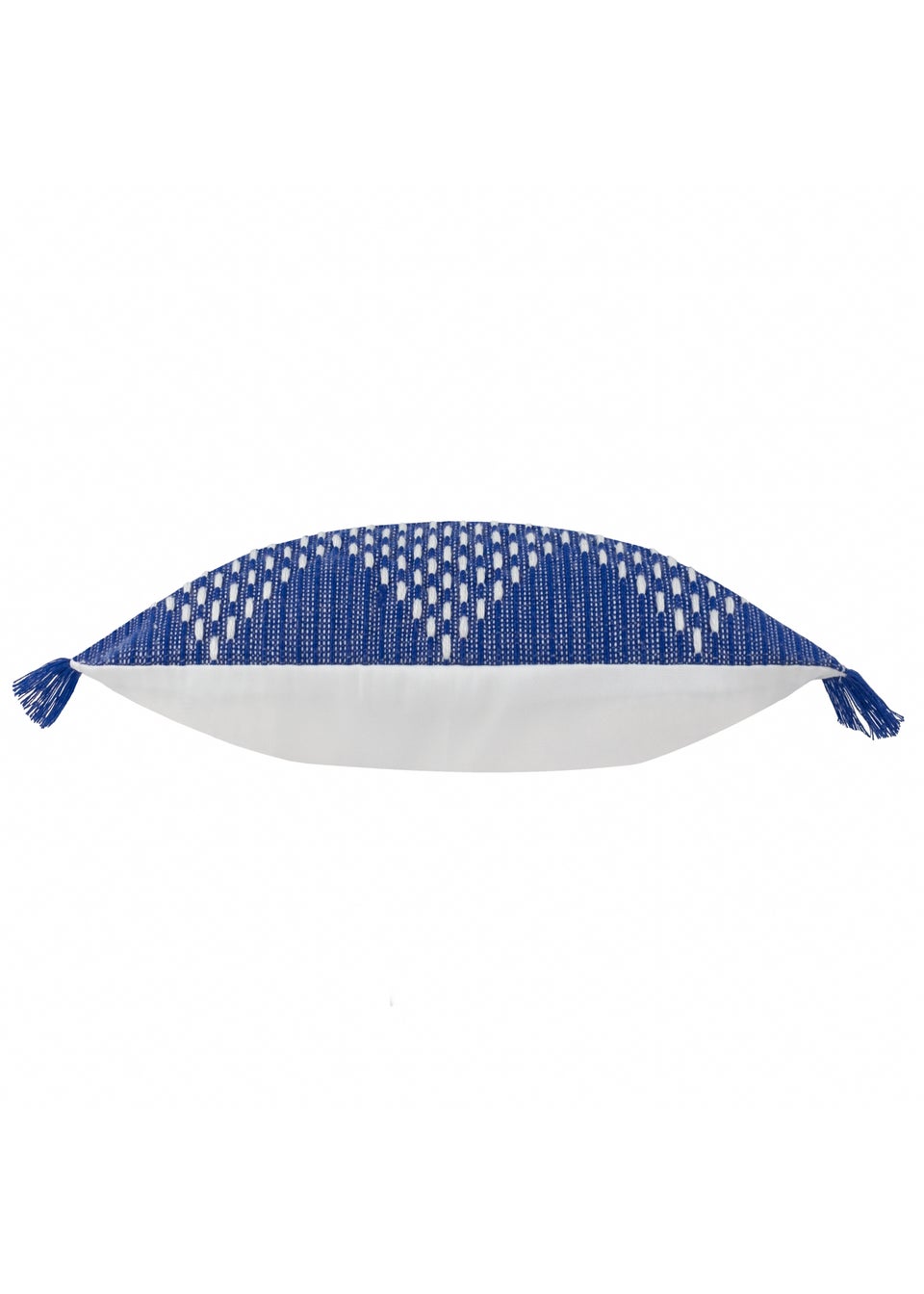 furn. Cobalt Kadie PET Woven Outdoor Filled Cushion (30 x 60 x 8cm)