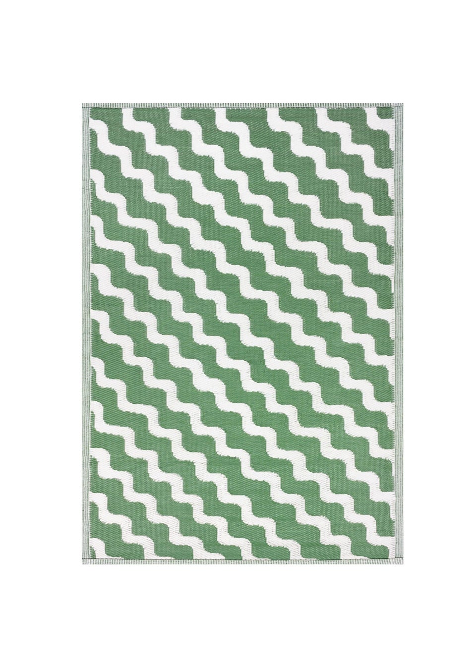 furn. Green Wave Outdoor 100% Recycled Rug (120 x 180cm)