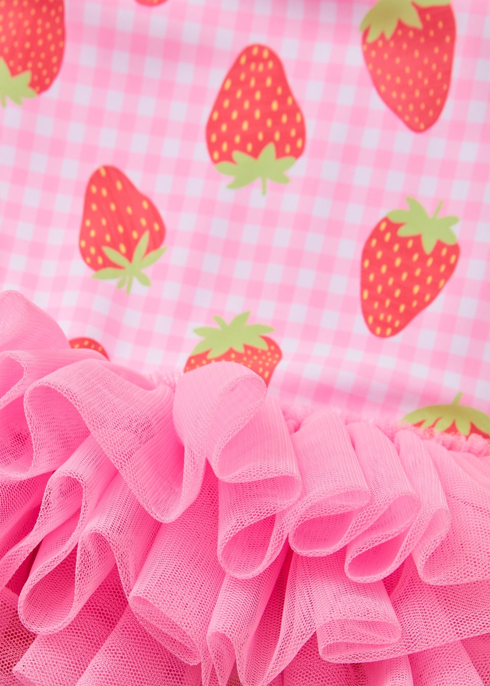 Girls Light Pink Strawberry Tutu Costume (1-7yrs)