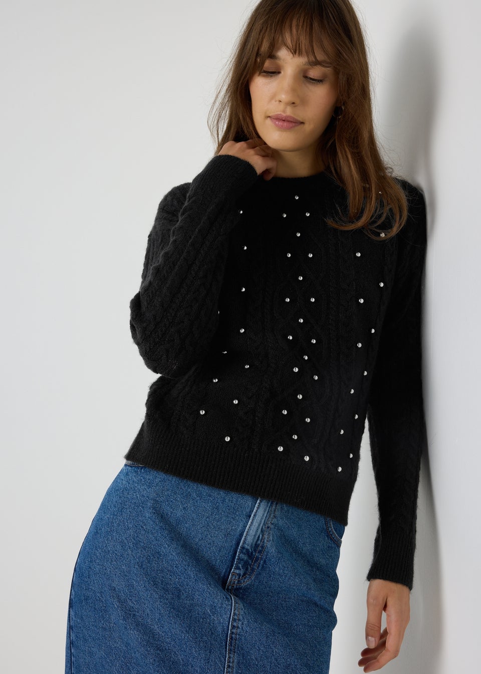 Black jumper matalan top