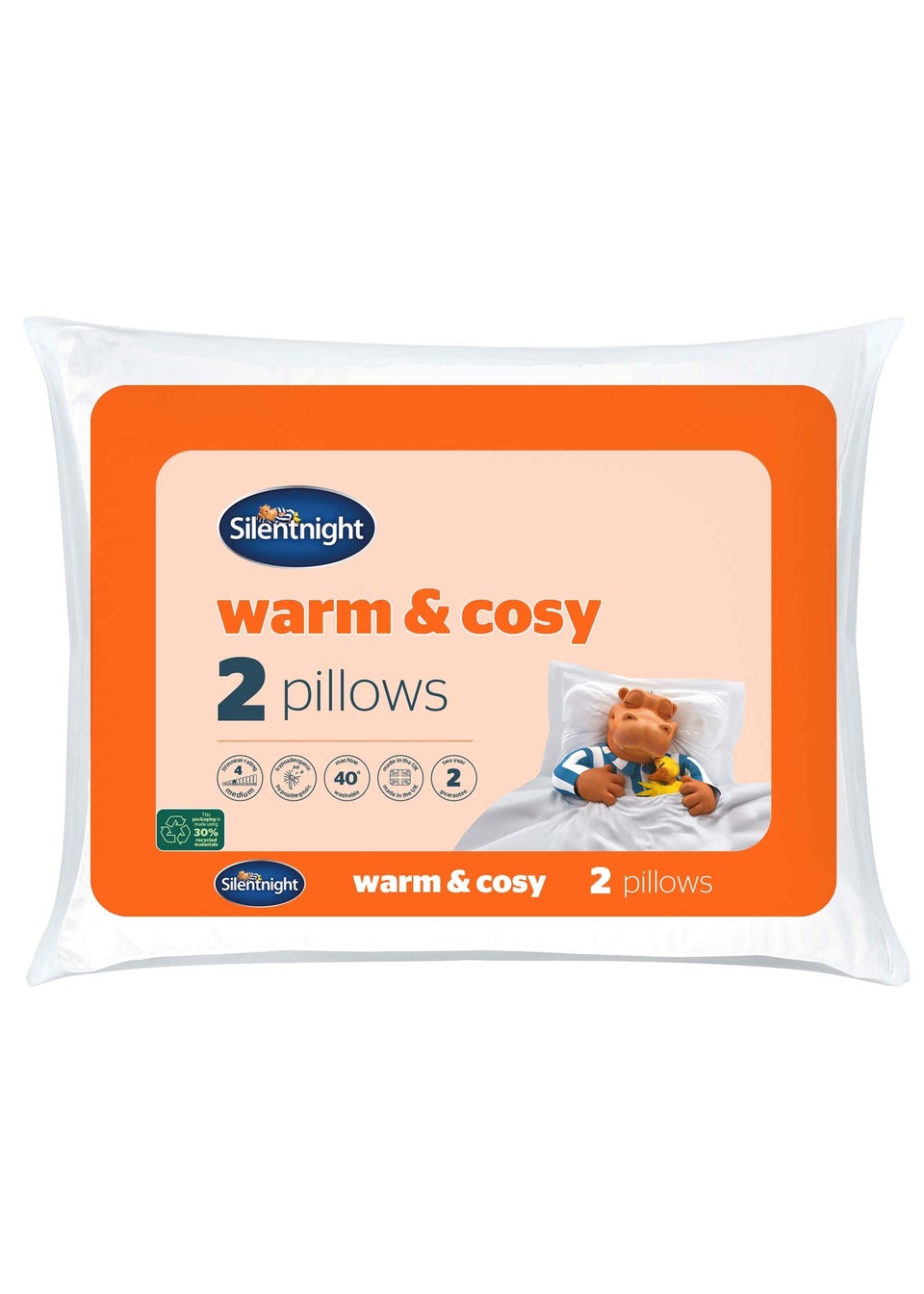 Silentnight 2 Pack Warm & Cosy Pillows