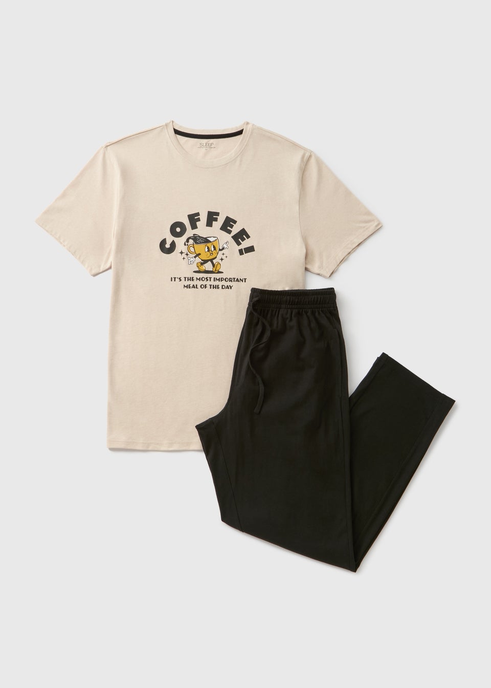 Beige Coffee Pyjama Set