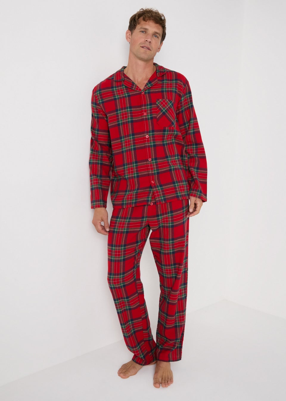 Red Check Family Pyjama Set Matalan