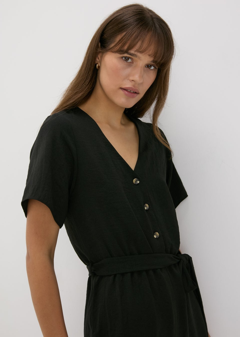 Black Airflow Playsuit