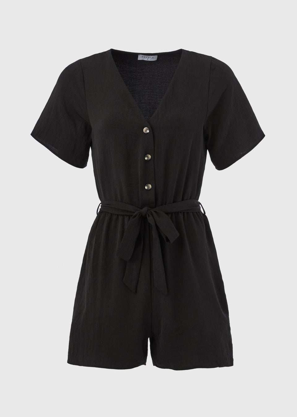 Black Airflow Playsuit