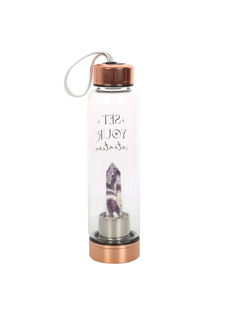 Something Different Clear Amethyst Water Bottle