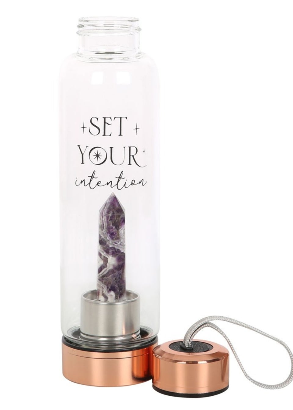 Something Different Clear Amethyst Water Bottle