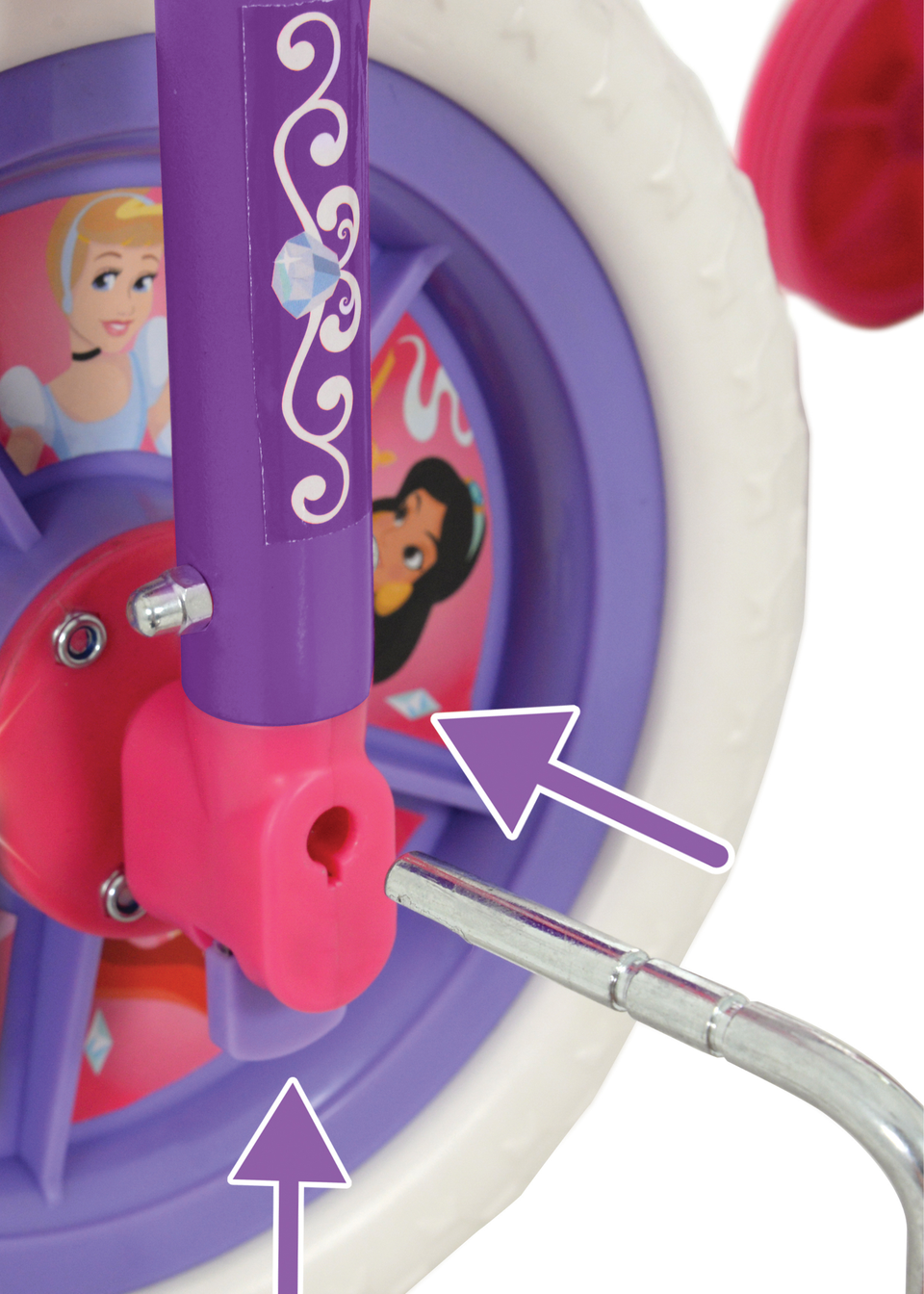 Disney Princess Multi Colour 2in1 Training Bike (10inch)