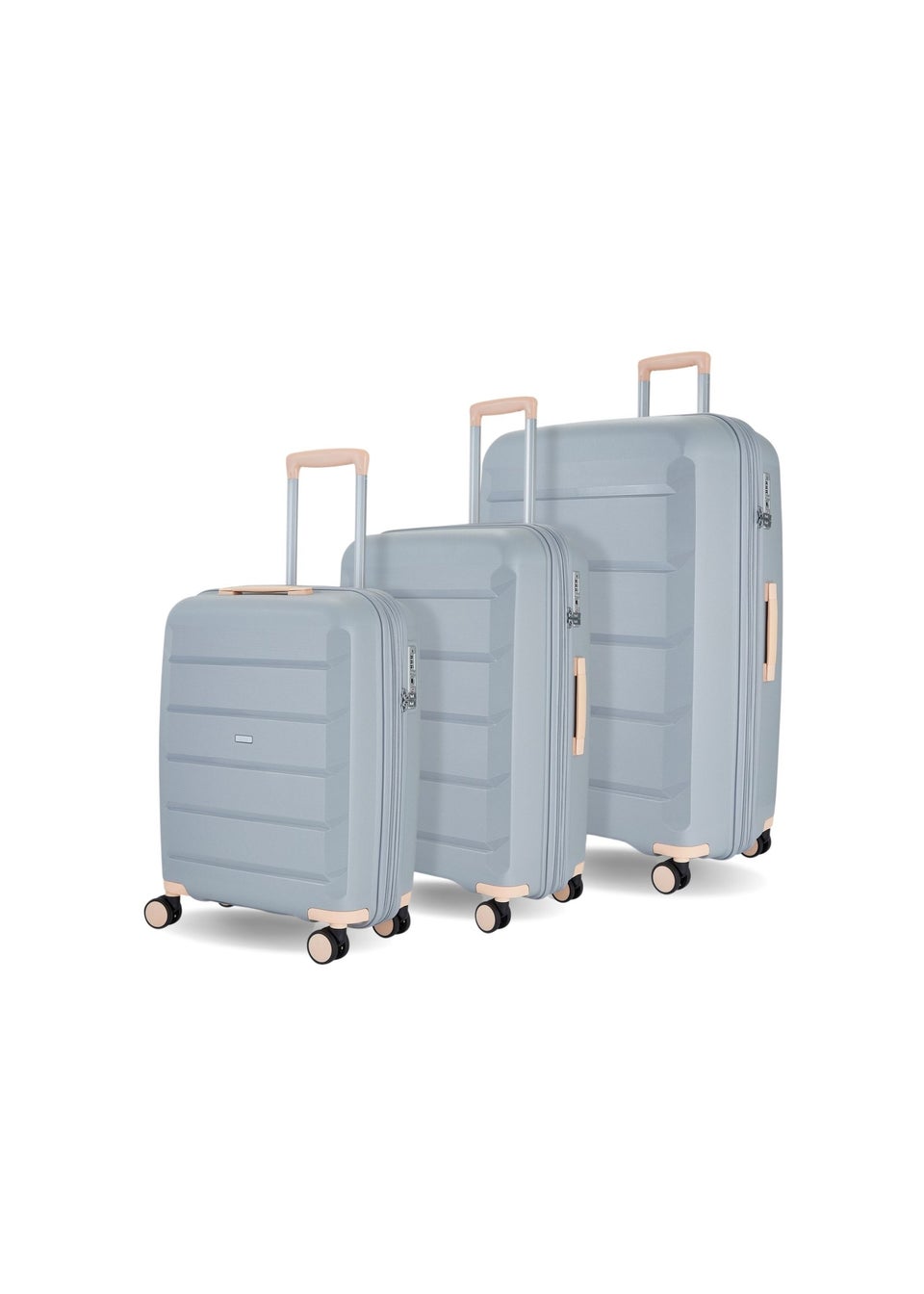 Rock Grey/Peach Tulum Suitcase