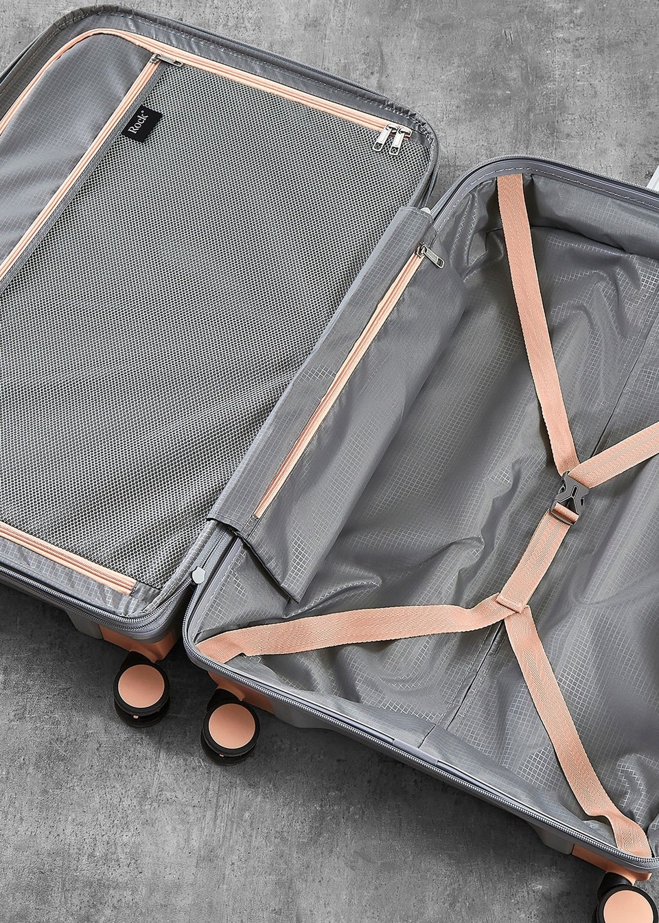 Rock Tulum Suitcase Grey/Peach