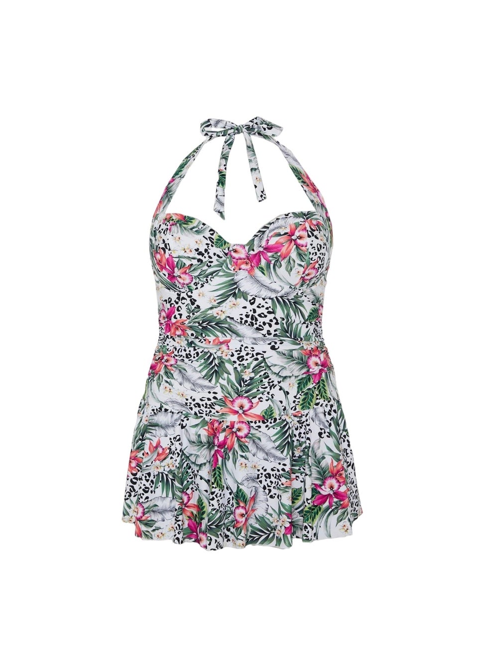 Gorgeous Multi Jungle Skirted One Piece Swimsuit