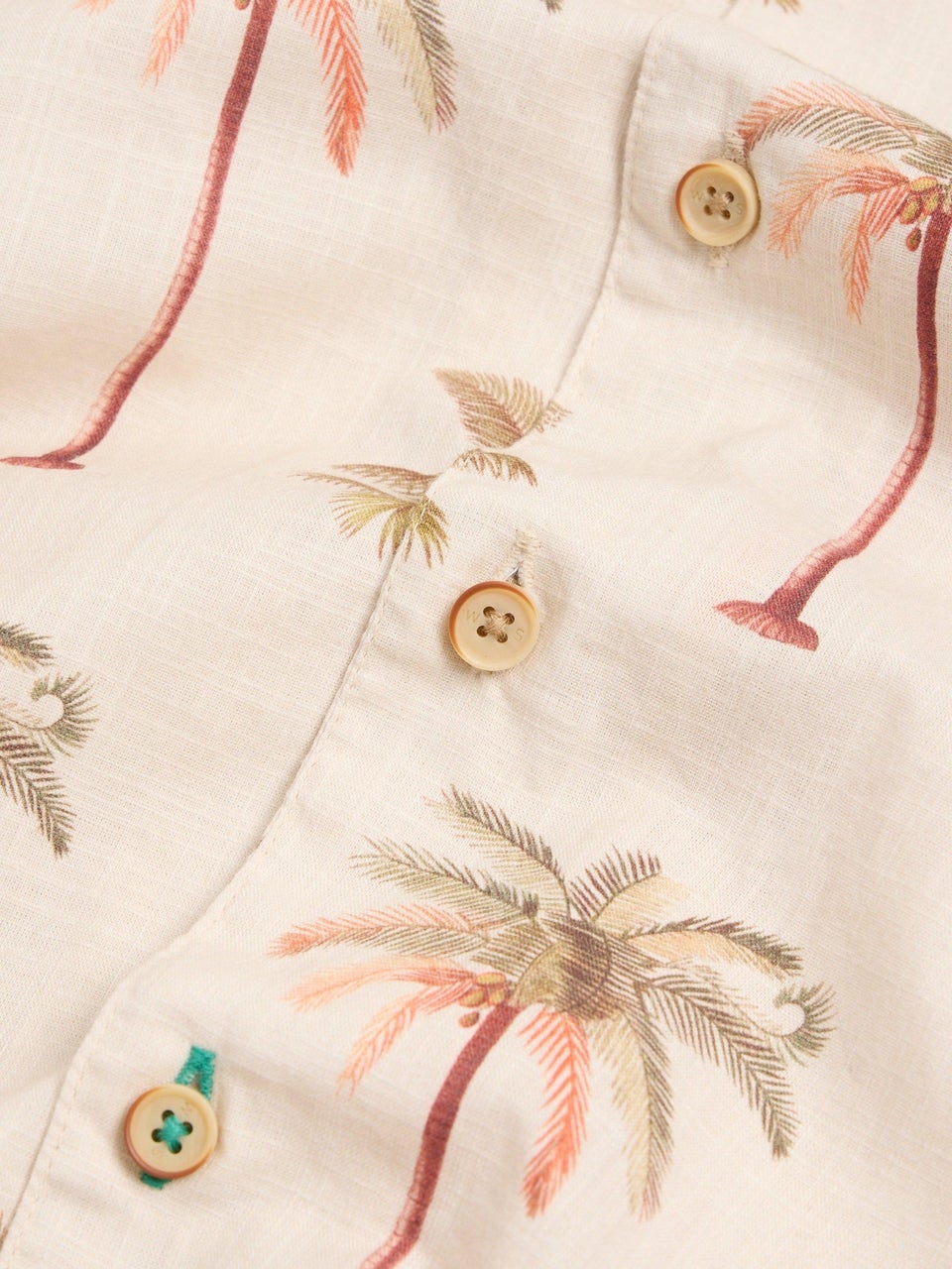 Kurzarmhemd mit Palmenprint