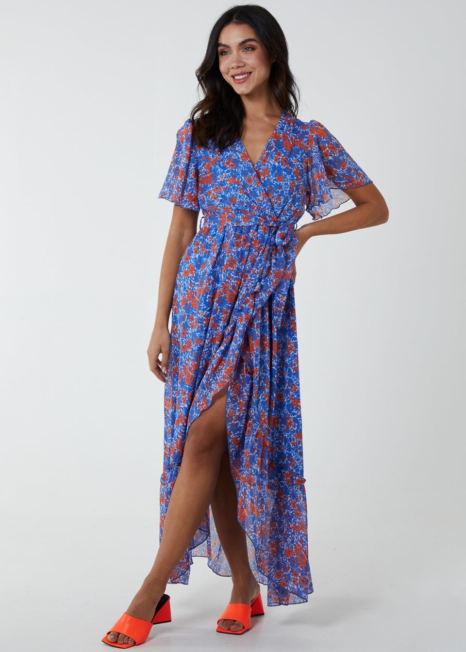 Matalan blue floral dress store