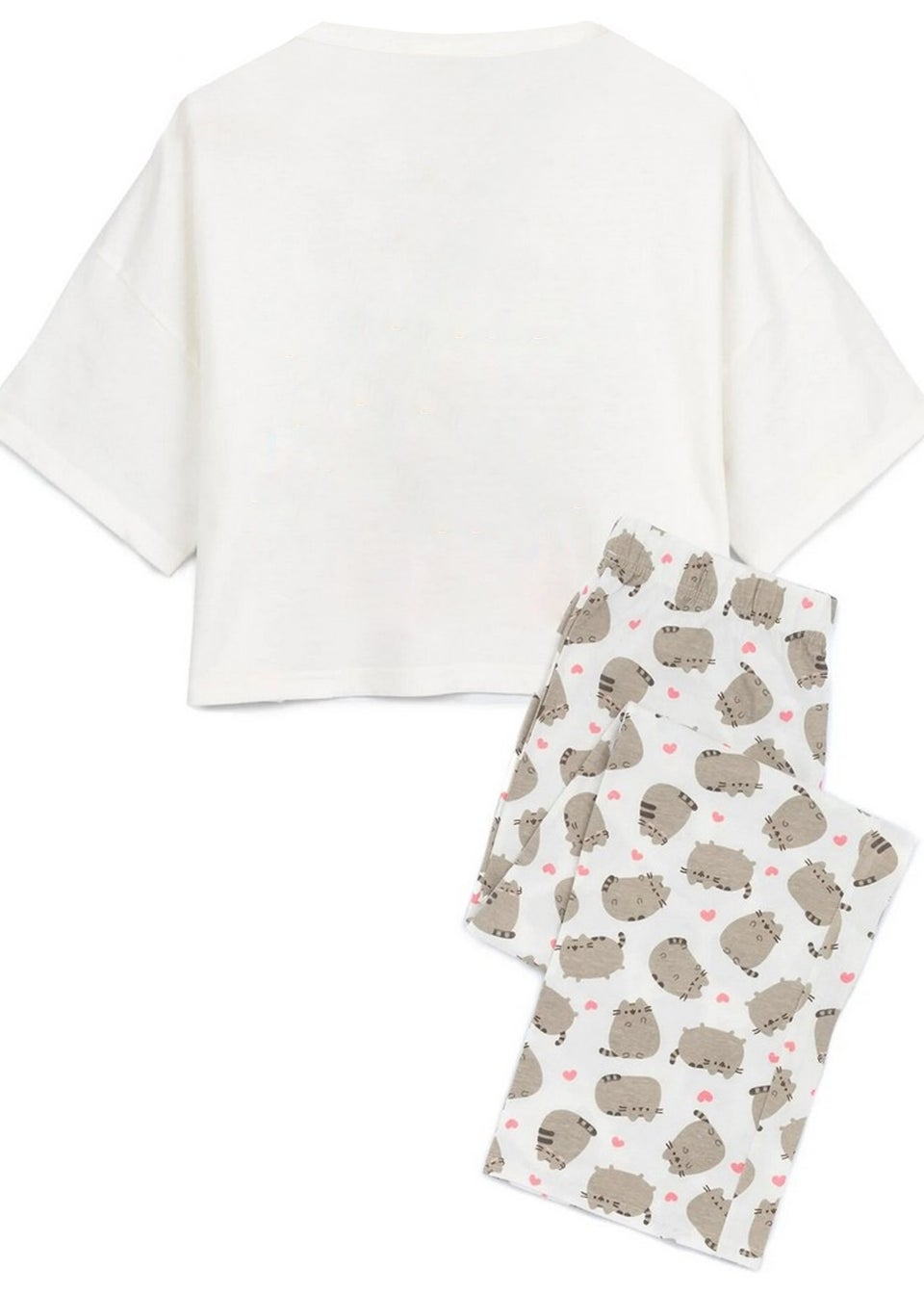 Pusheen White Nah Long Pyjama Set
