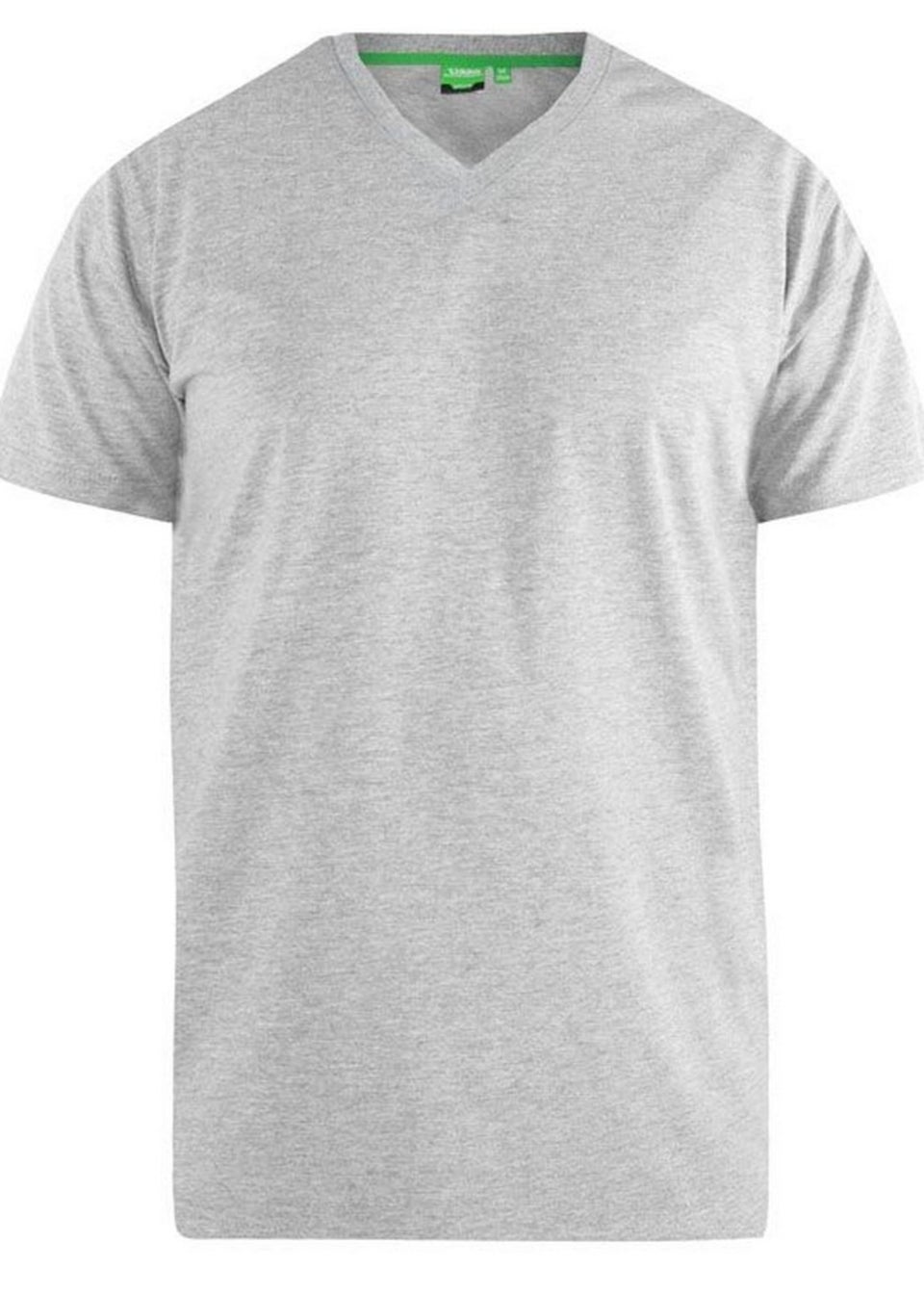 Duke Grey/White Fenton Round Neck T-shirts (Pack of 2)