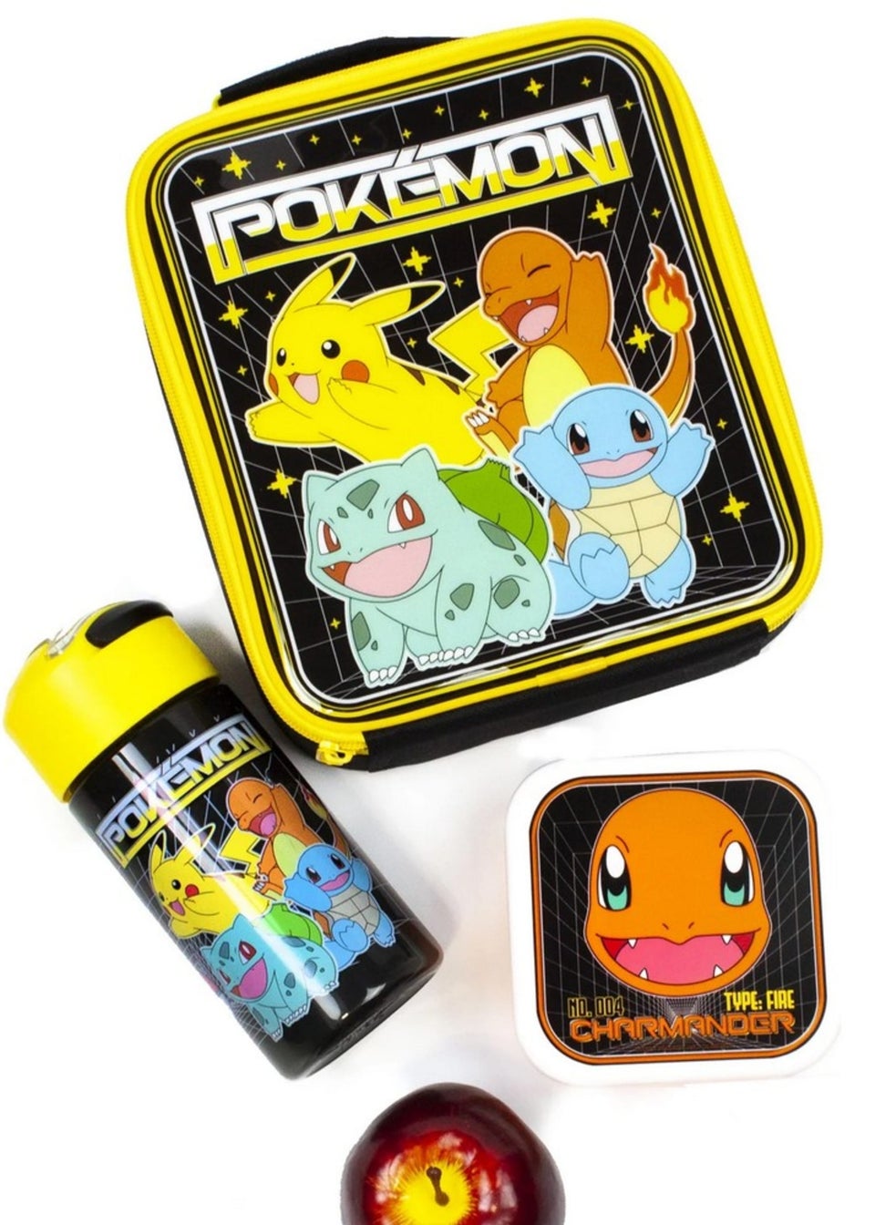 Pokemon Multi Characters Pikachu Lunch Bag and Bottle (Pack of 5)