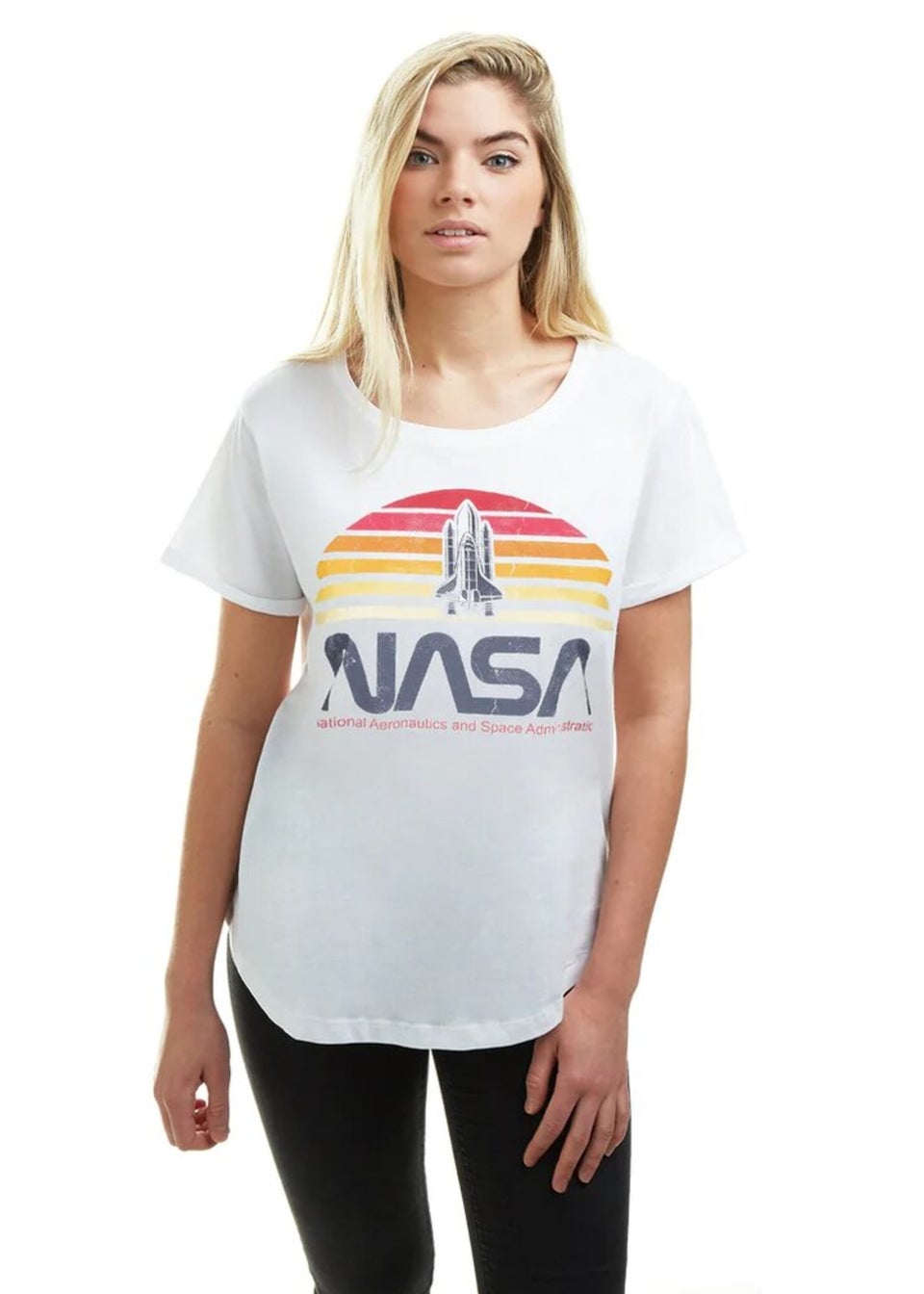 NASA White Sunset T-Shirt