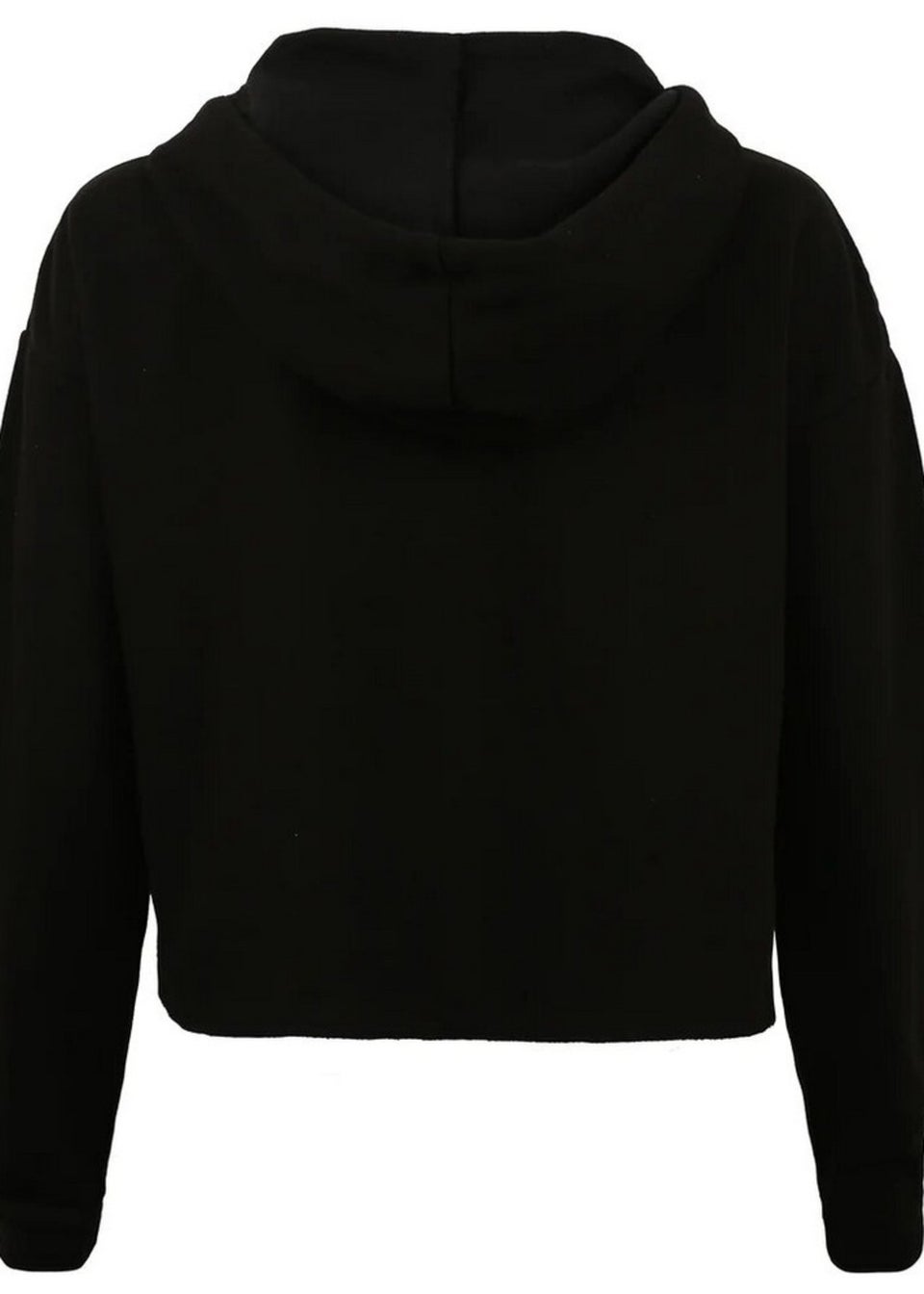 NASA Black Insignia Cropped Hoodie
