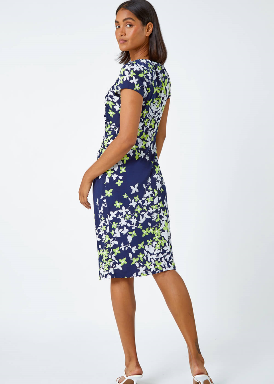 sportsgirl women's zahra racer linen blend midi dress reviews Kaira Floral Midi Dress main image 0