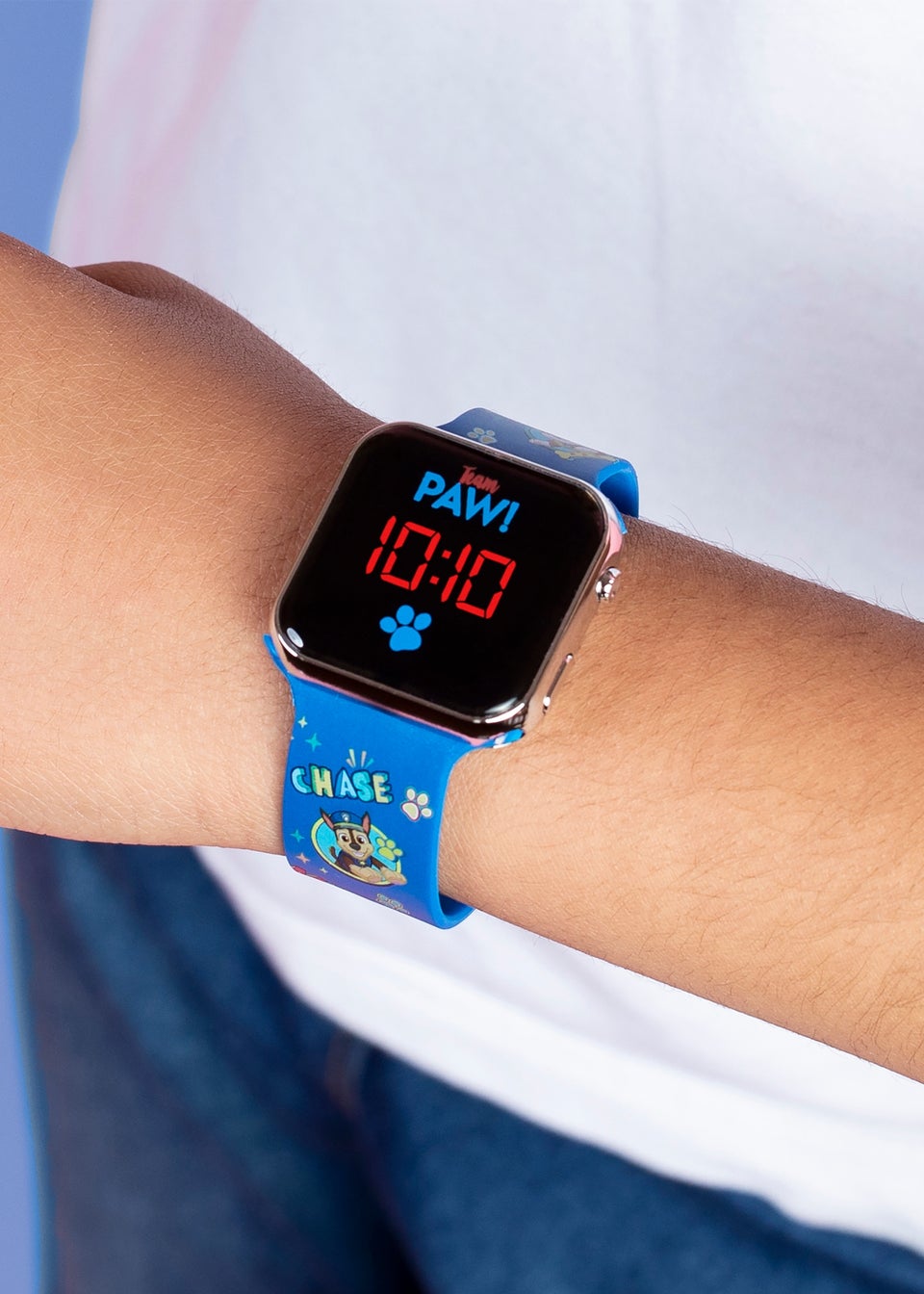 Blue Paw Patrol Printed Strap LED Watch