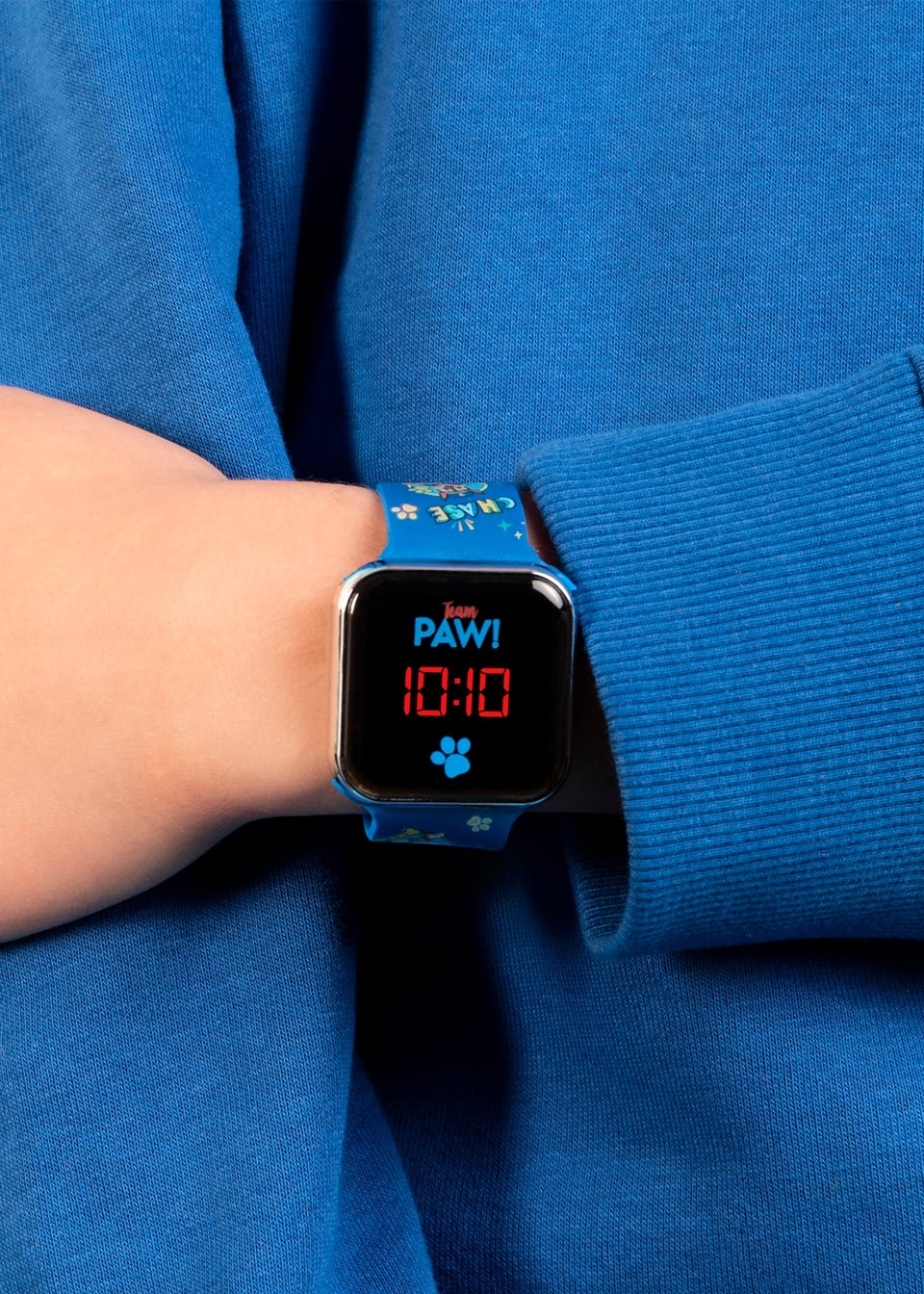 Blue Paw Patrol Printed Strap LED Watch