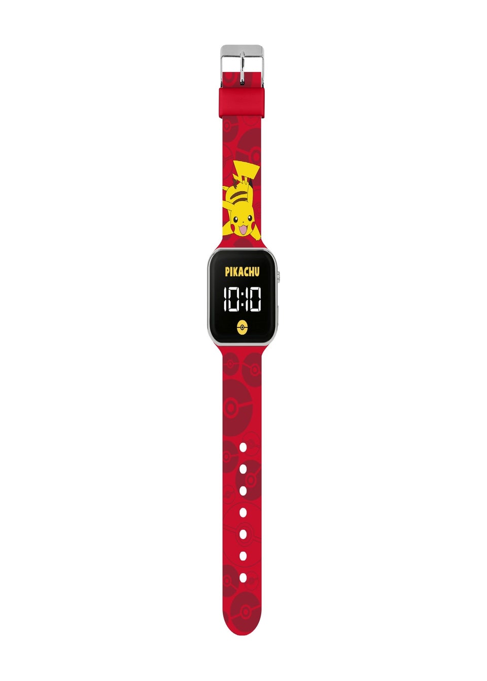 Pokémon Red Printed Strap LED Watch
