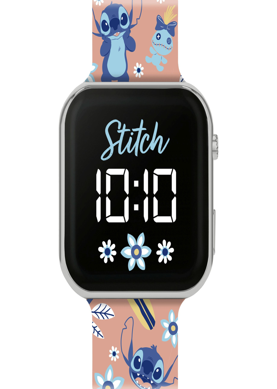 Lilo and Stitch Pink Stitch Printed Strap LED Watch