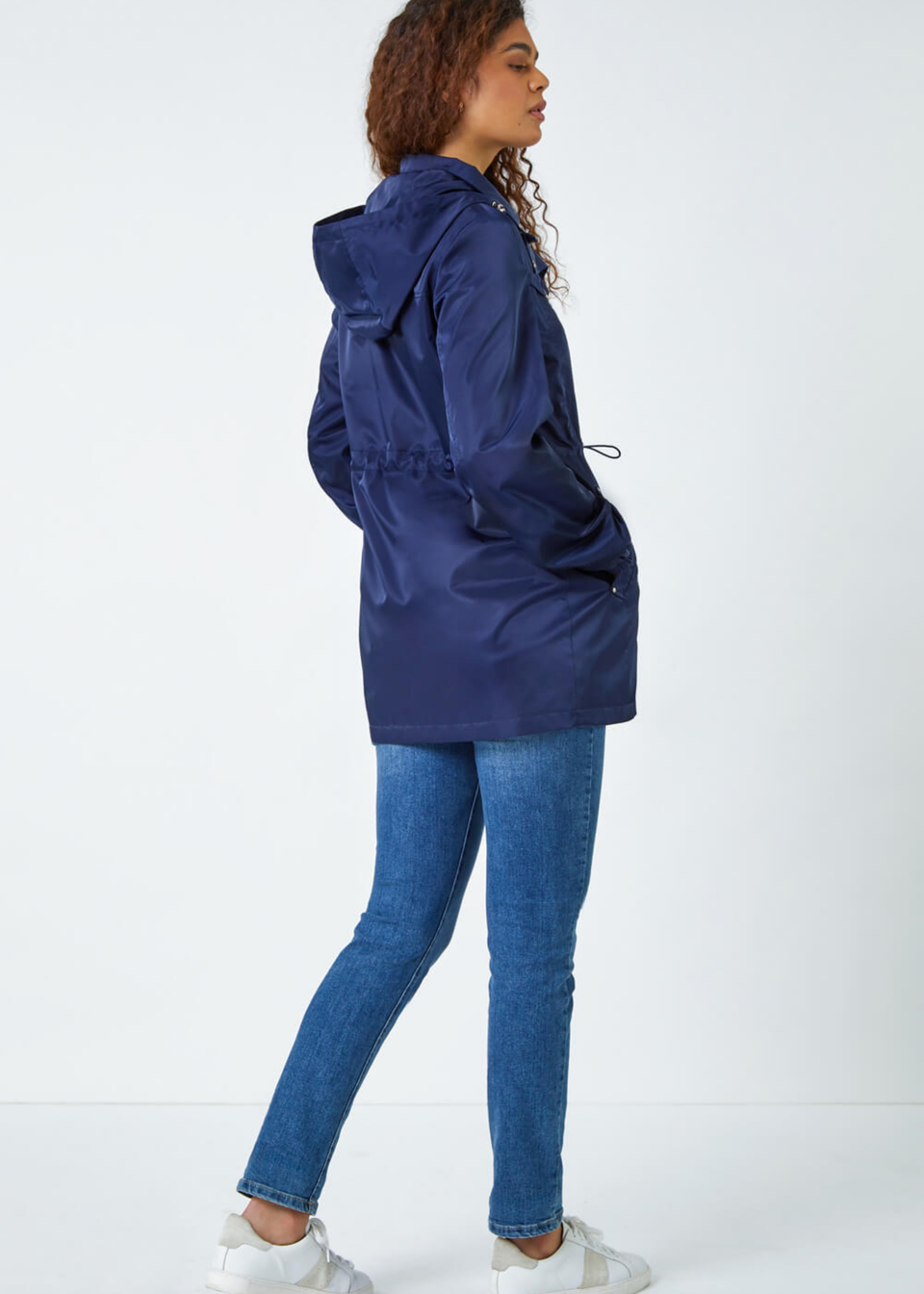 Roman Navy Shower Resistant Longline Jacket - Matalan