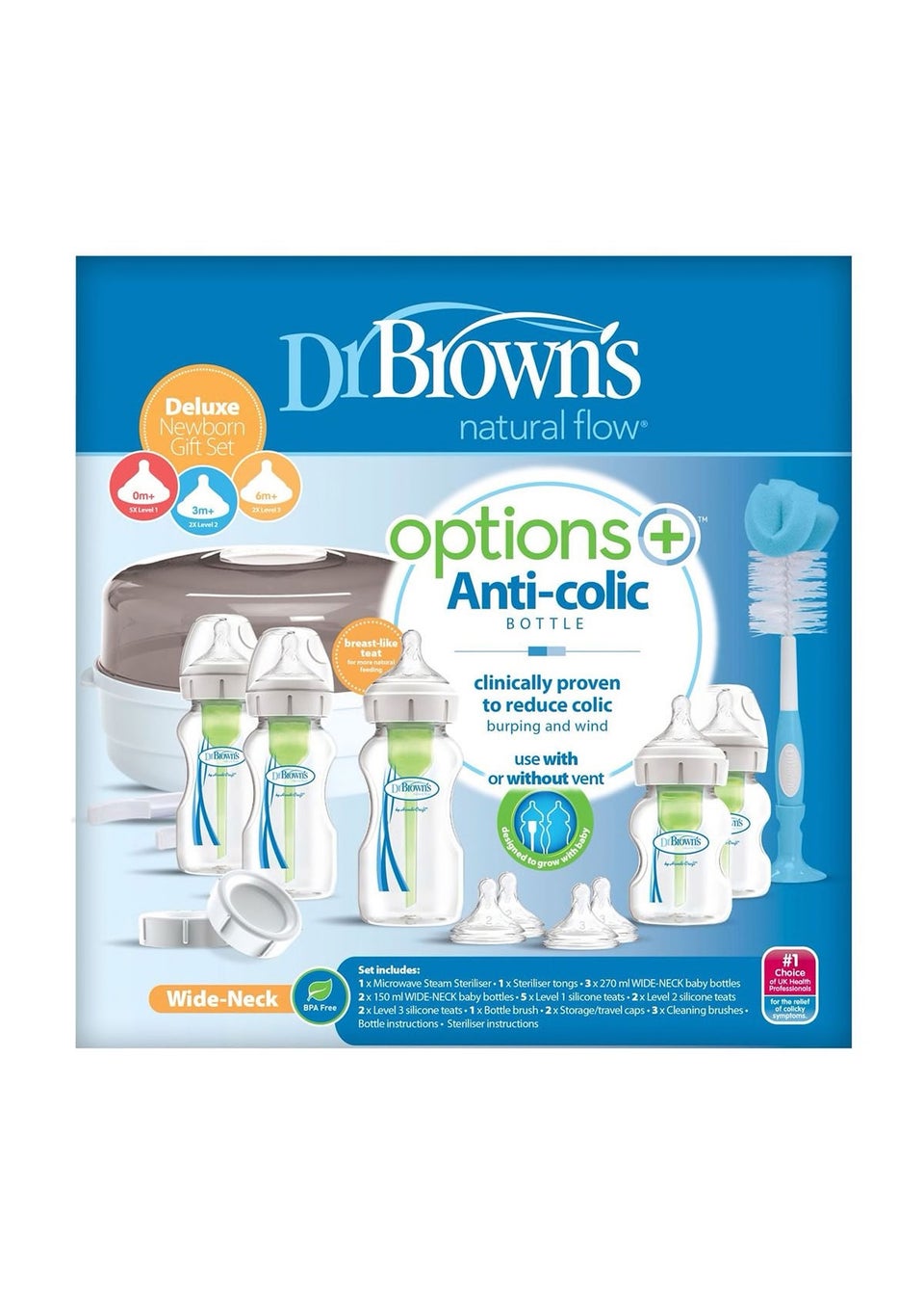Dr. Brown White Options Newborn Gift Set