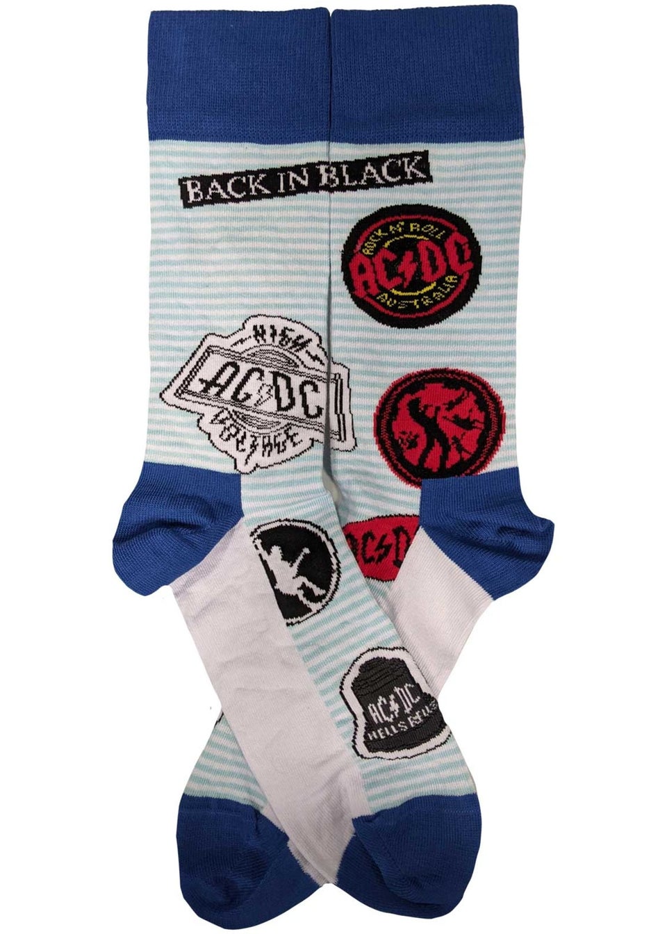 AC/DC Blue Icons Socks