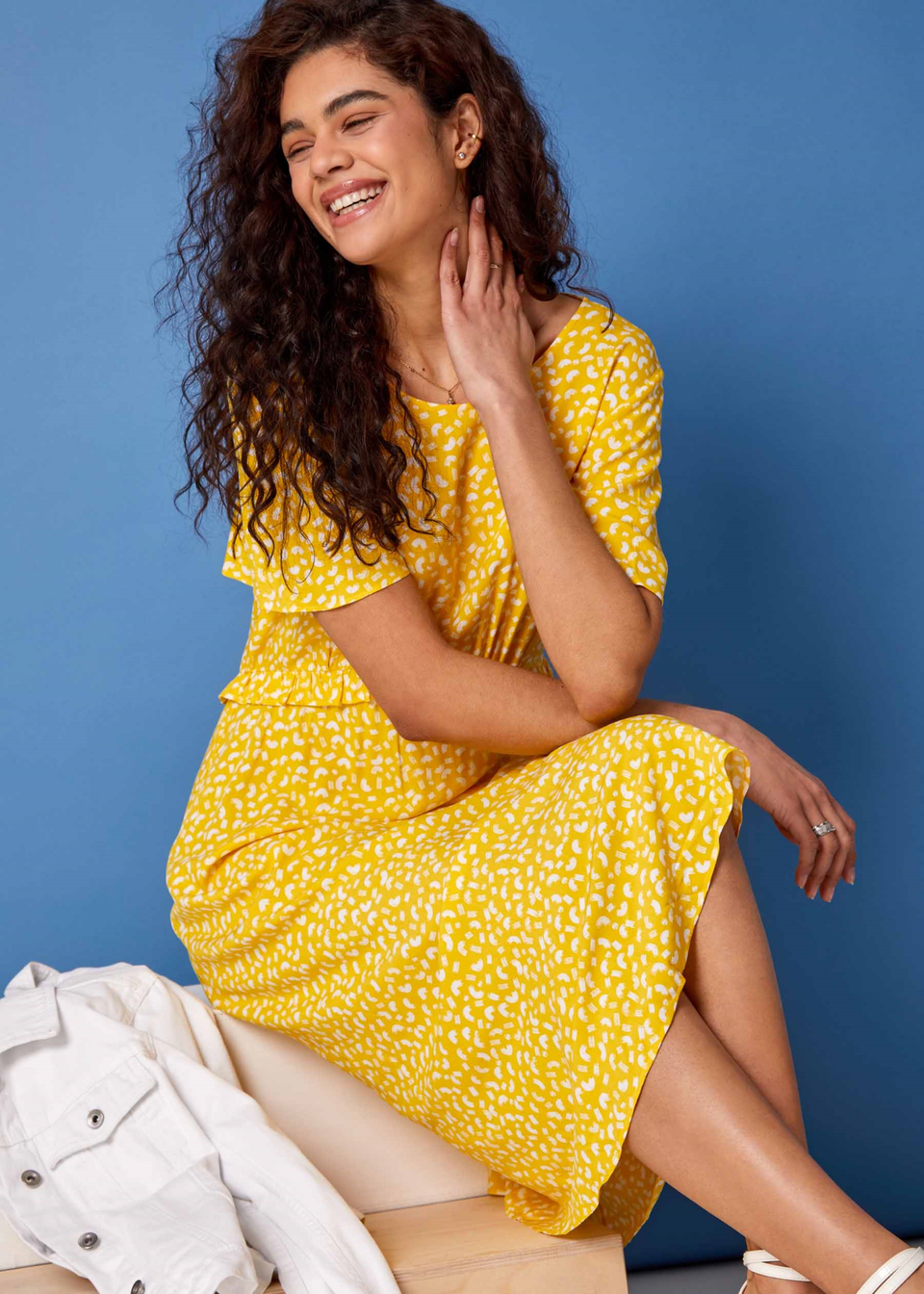 Roman yellow dress discount