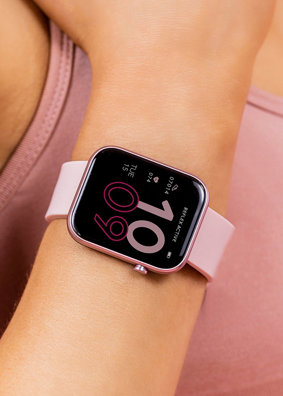 Reflex Active Pink Series 12 Strap Smart Watch Matalan