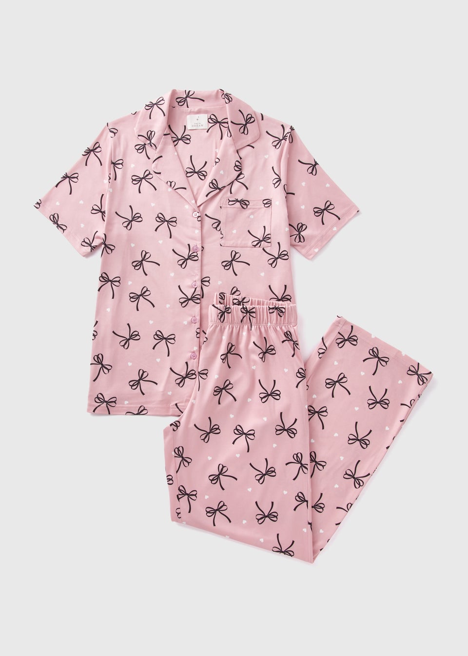 Pink Bow Pyjama Set