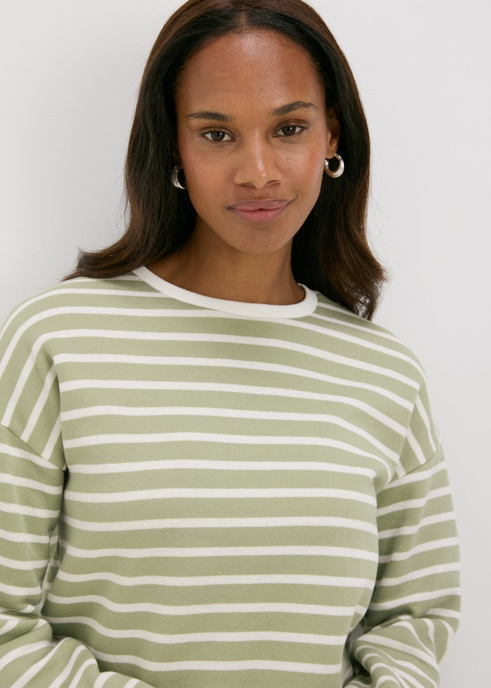 Green Stripe Sweatshirt Matalan