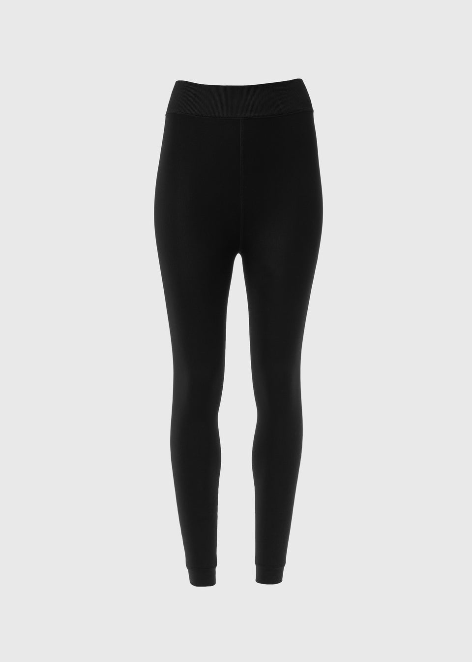 Black Fleece Lined Heavy Weight Leggings Matalan