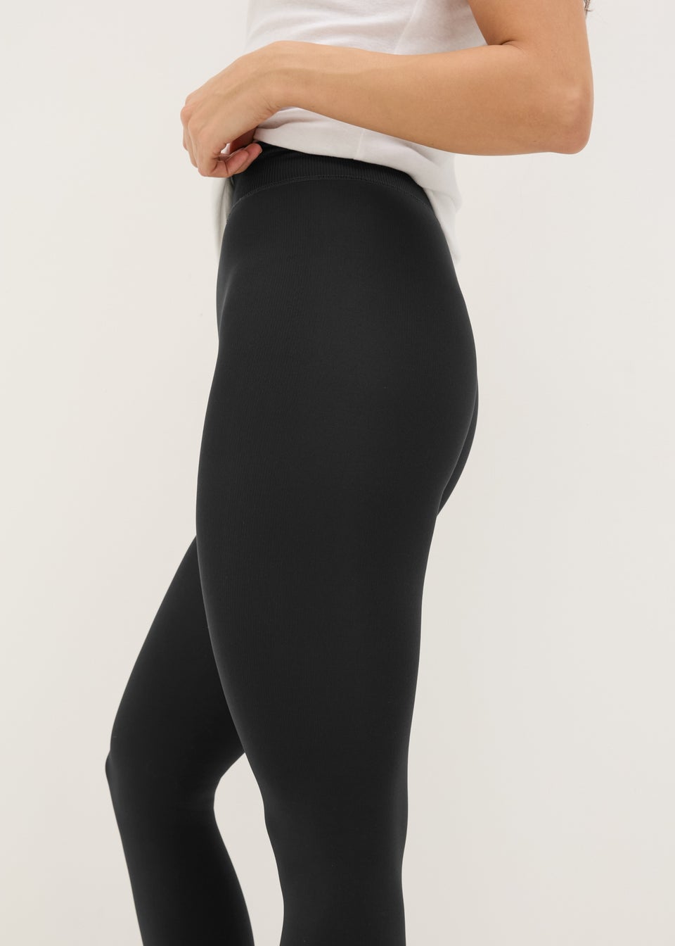 Charcoal Fleece Lined Heavy Weight Leggings Matalan