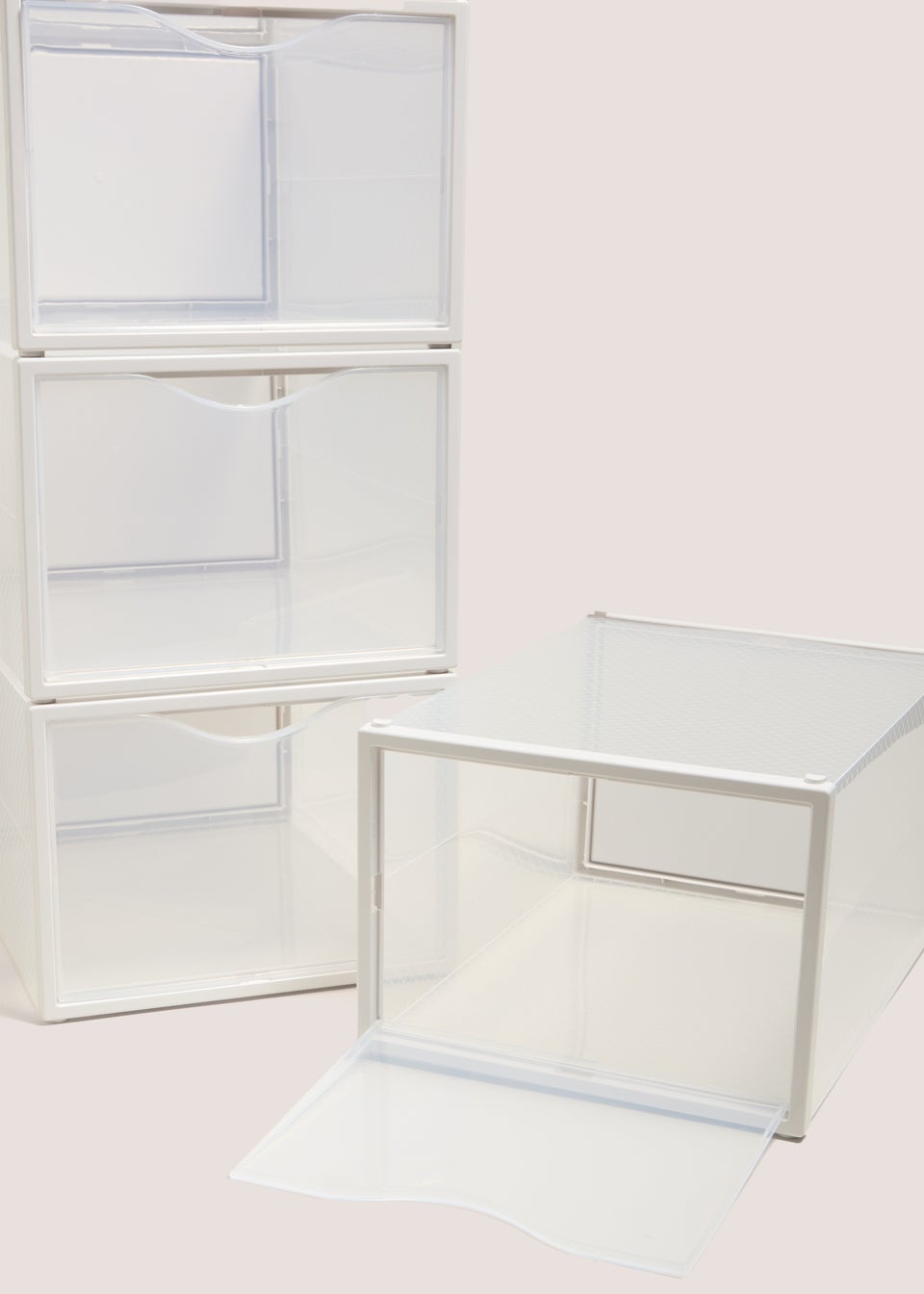 4 Pack Clear Shoe Storage Squares