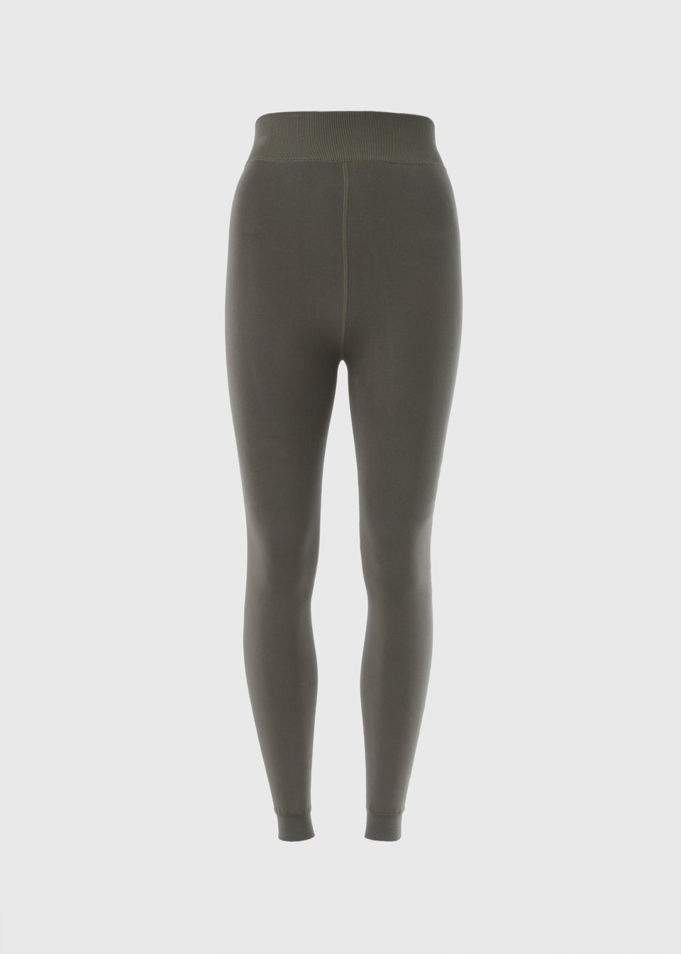 Khaki Fleece Heavy Weight Leggings