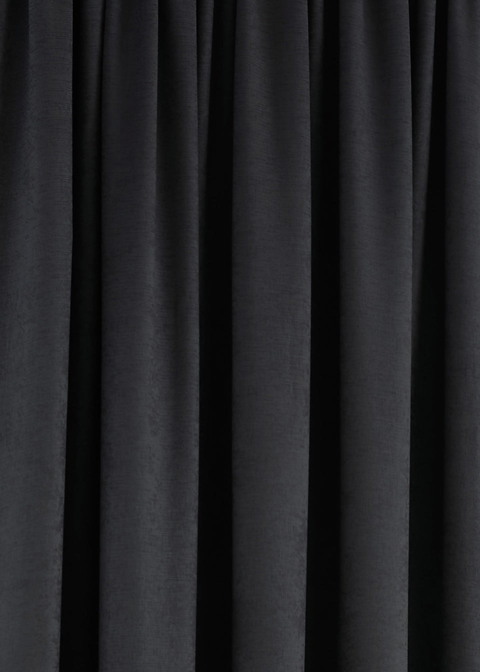Fusion Galaxy Dimout Black Pencil Pleat Curtains