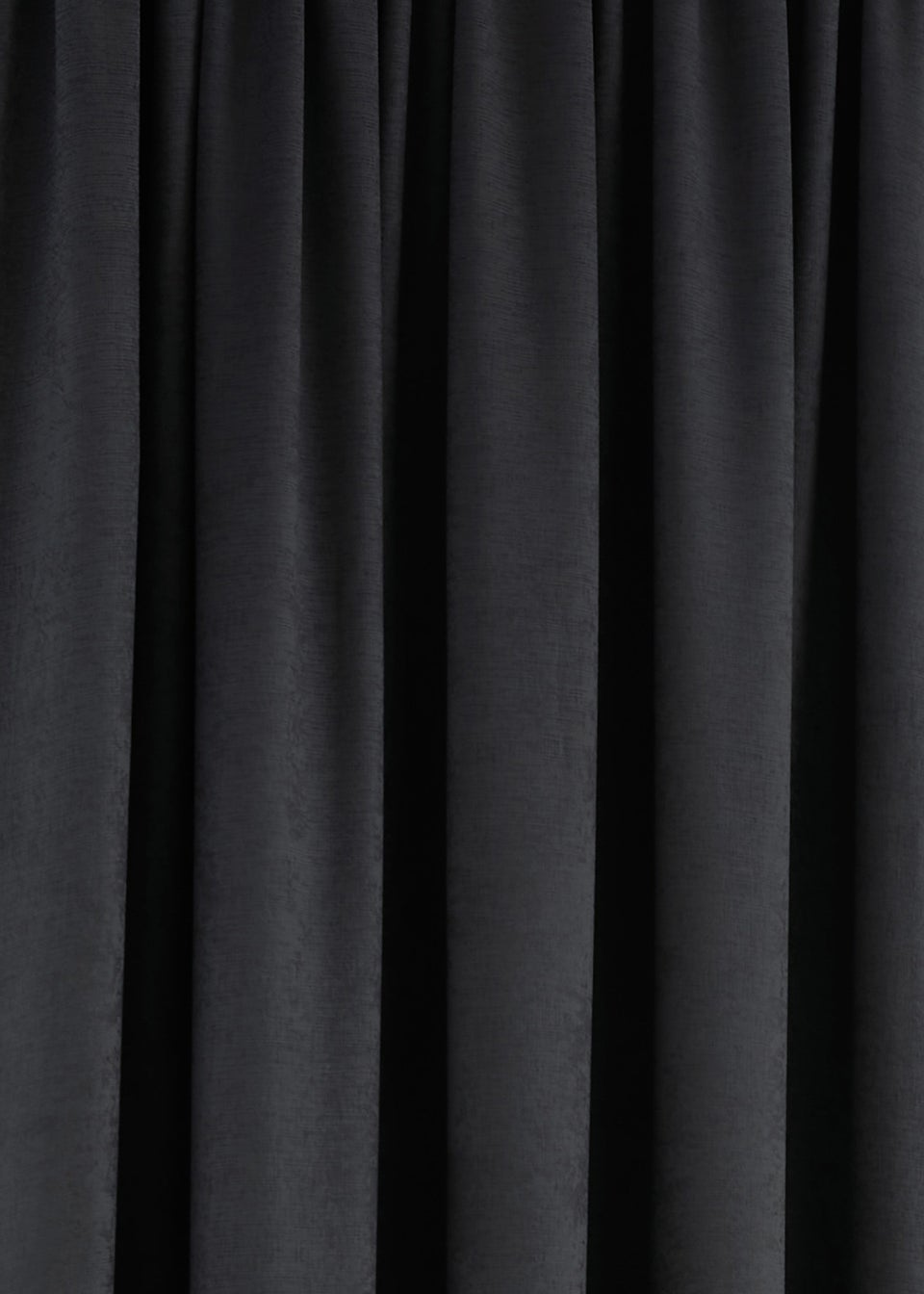 Fusion Galaxy Dimout Black Pencil Pleat Curtains