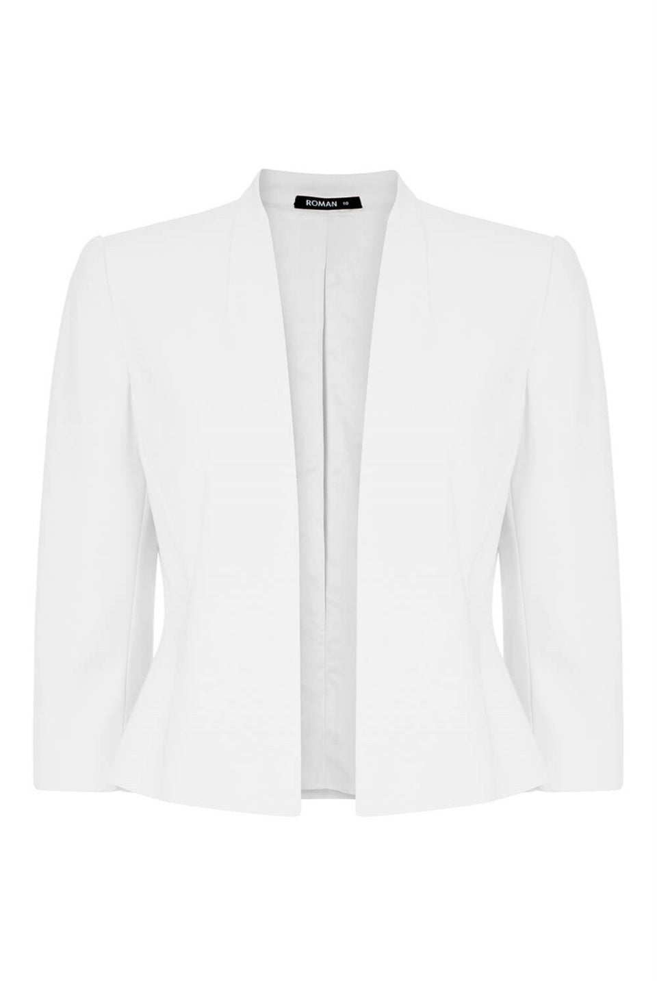 Roman Ivory 3/4 Sleeve Rochette Jacket