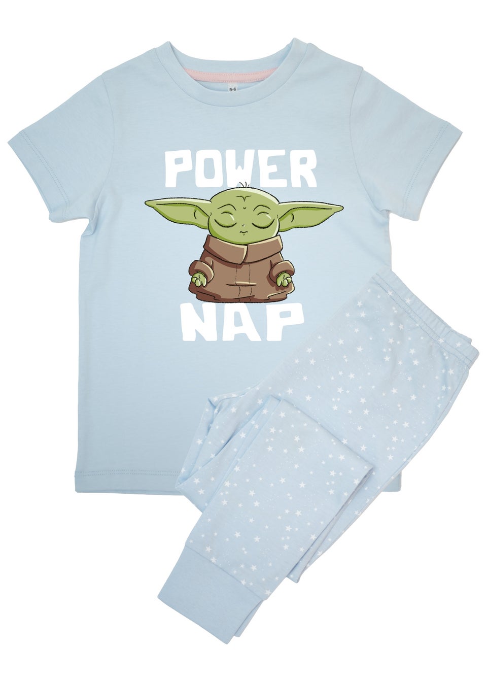 Star Wars Kids Baby Blue The Mandalorian Power Nap Stars Pyjamas (3-8 Years)